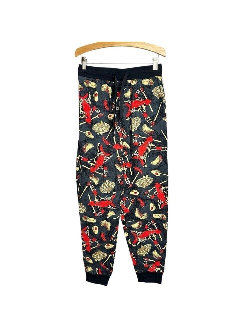 Marvel Deadpool Cotton‎ Sleep Pants Side Pockets Jogger Fit Mens Size Small
